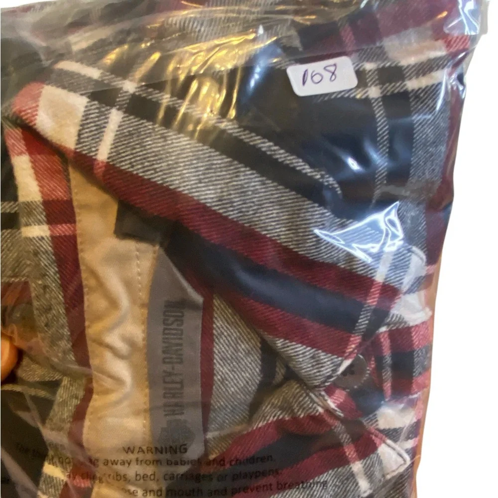 Harley Davidson Plaid Long Sleeve Flannel Elbow Patch Shirt
Men’s Size L slim - Picture 11 of 11